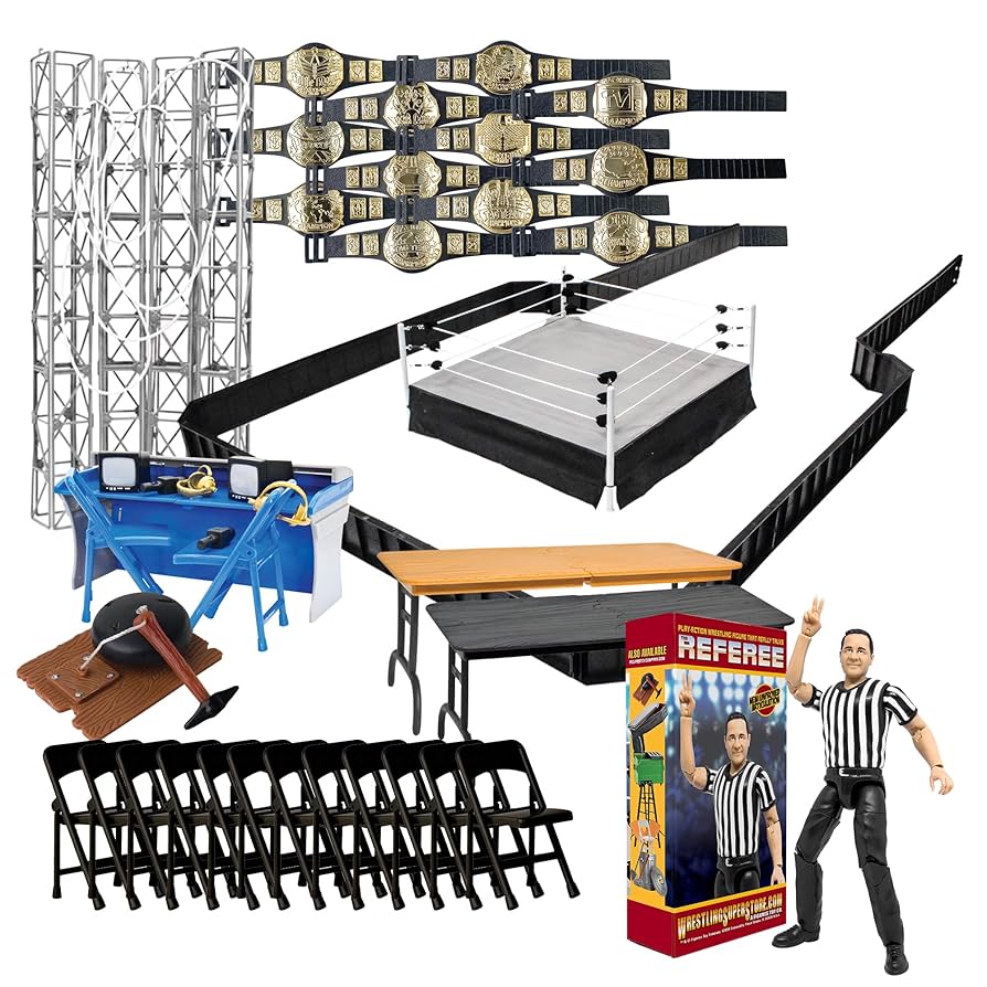 Amazon.com: Super Deluxe Wrestling Figure Ring & Accessory